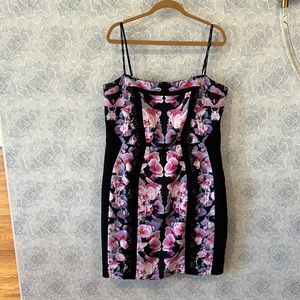 Strapless City Chic Orchid Dress